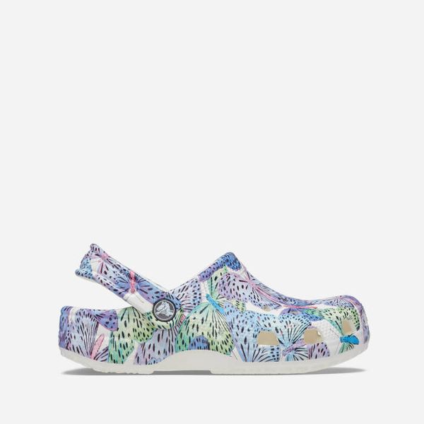 Crocs Чехли Crocs Classic Butterfly Clog Kids 208297 WHITE/MULTI