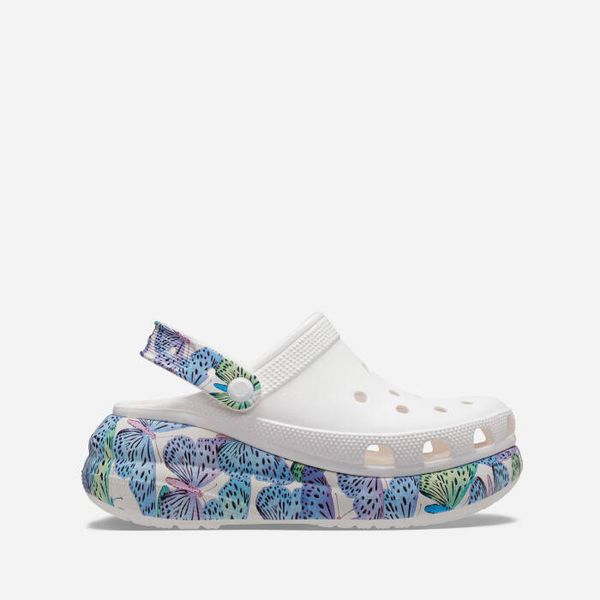 Crocs Дамски чехли Crocs Classic Crush Butterfly Clog 208258 WHITE/MULTI