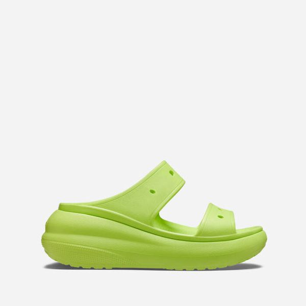 Crocs Дамски чехли Crocs Classic Crush Sandal 207670 LIMEADE