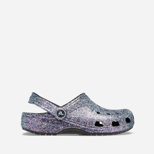 Crocs Дамски чехли Crocs Classic Glitter Clog 205942 BLACK/MULTI