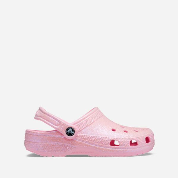 Crocs Дамски чехли Crocs Classic Glitter Clog 205942 FLAMINGO