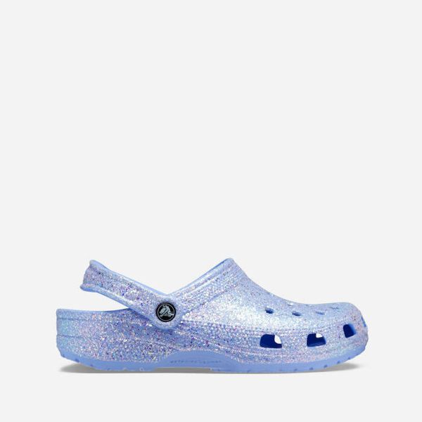 Crocs Дамски чехли Crocs Classic Glitter Clog 205942 MOON JELLY