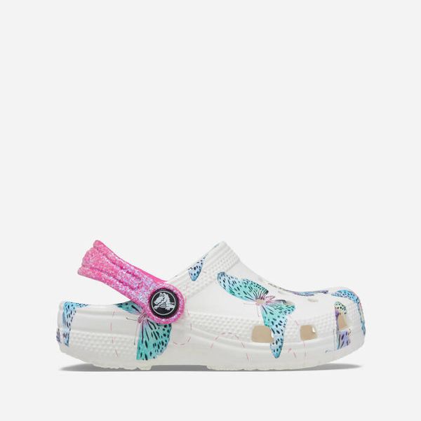 Crocs Детски чехли Crocs Classic Butterfly Clog T 208300 WHITE/MULTI