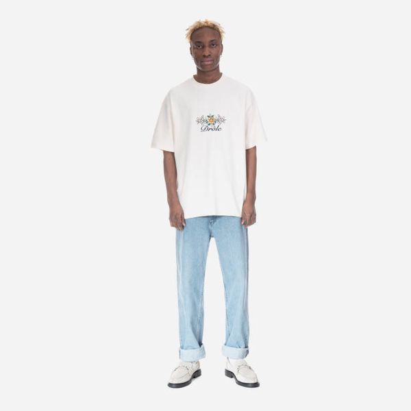 Drôle de Monsieur Drôle De Monsieur Le Тениска Drule Fleuri TS148 CREAM