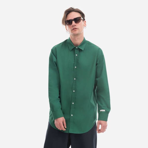 Drôle de Monsieur Мъжка риза Drole De Monsieur La Chemise NFPM SH119 FOREST/GREEN