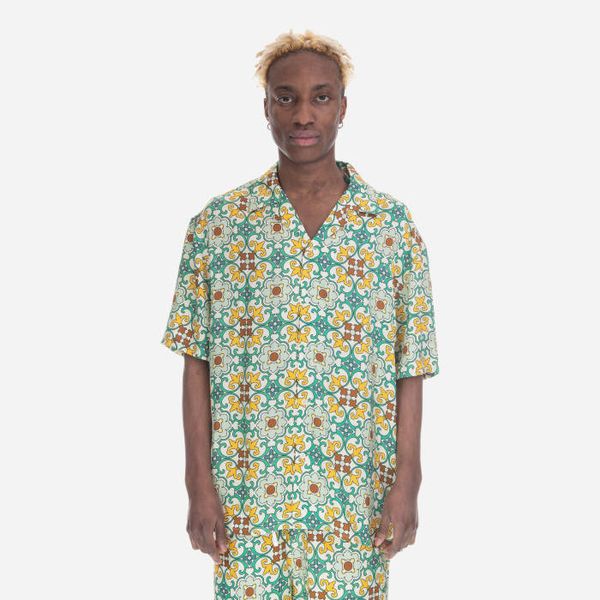 Drôle de Monsieur Мъжка риза Drôle De Monsieur La Chemise SH129 GREEN