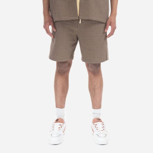 Drôle de Monsieur Мъжки шорти Drôle De Monsieur Le Short Gaufré BS118 BROWN