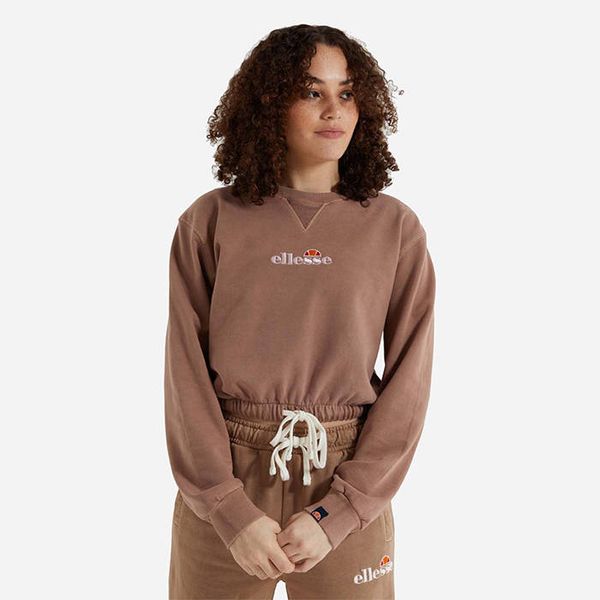 Ellesse Ellesse Popsy Cropped Sweatshirt SGM14011 BROWN