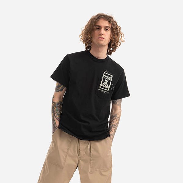 Engineered Garments Engineered Garments Printed Cross Crew Neck Pocket T-Shirt 22S1H010-RP005A