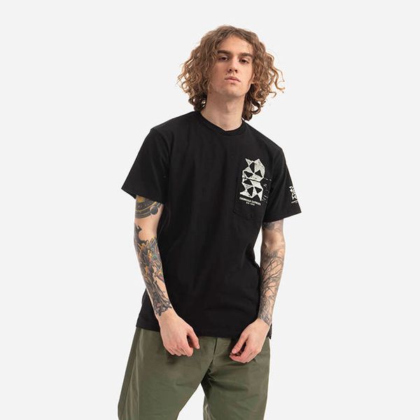 Engineered Garments Engineered Garments Printed Cross Crew Neck Pocket T-Shirt 22S1H010-RP005B