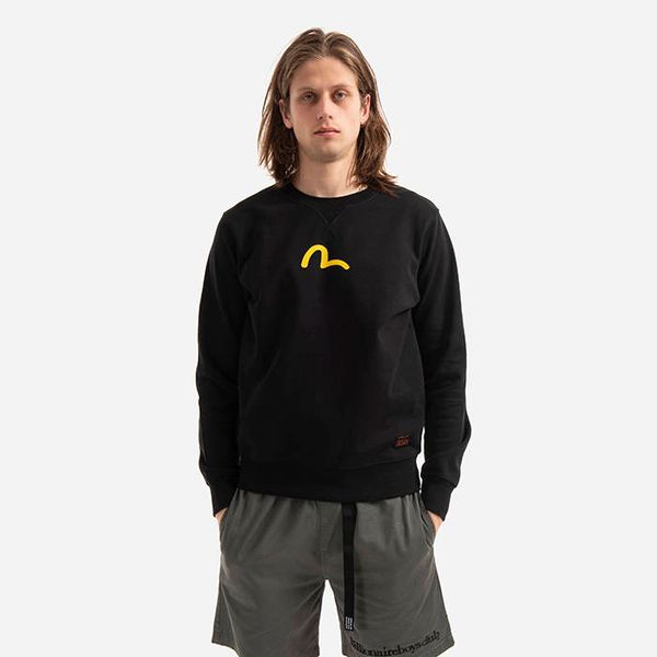 EVISU EVISU Sweatshirt With Seagull Print 2EABSM1SW321XXCT BLACK