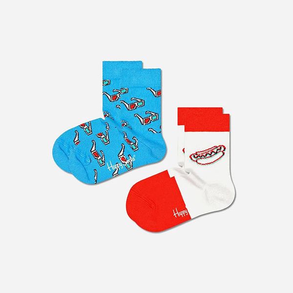 Happy Socks Happy Socks 2-pack 3D Hotdog KHTD02-6000