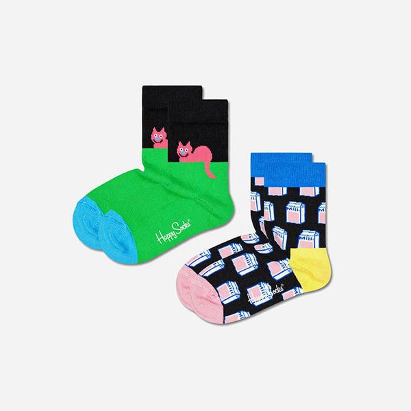 Happy Socks Happy Socks 2-pack Cat KCAT02-9300