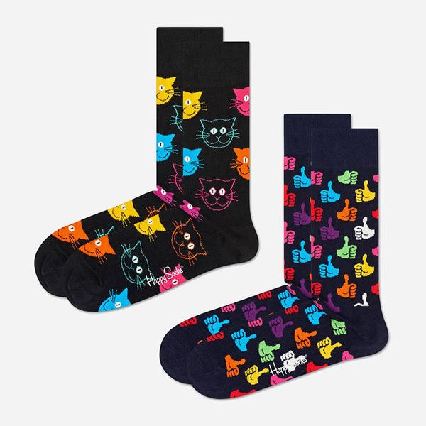 Happy Socks Happy Socks 2-pack Classic Cat MJA02-9050