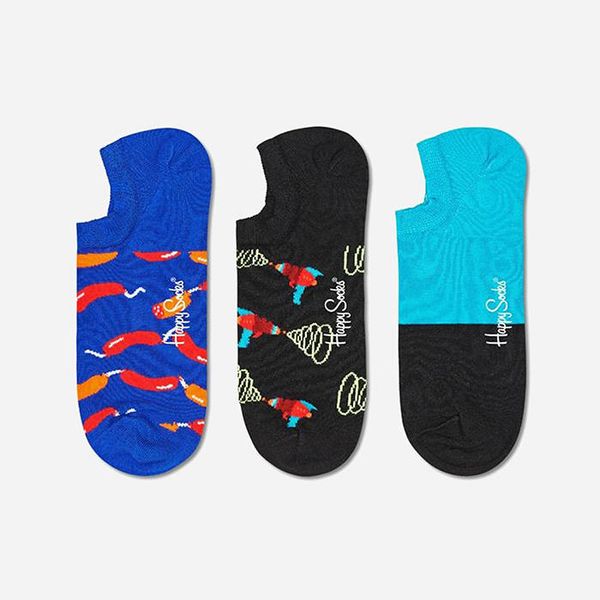 Happy Socks Happy Socks 3-pack Sausage No Show SAU39-6300