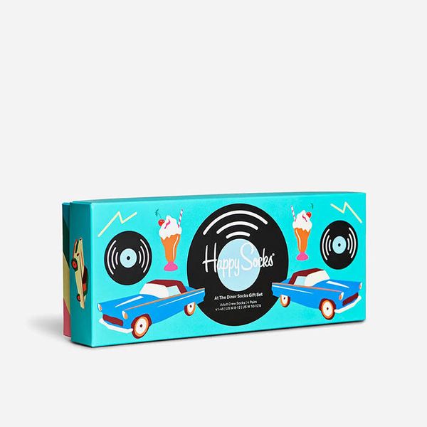 Happy Socks Happy Socks 4-pack At The Diner XATD09-0200