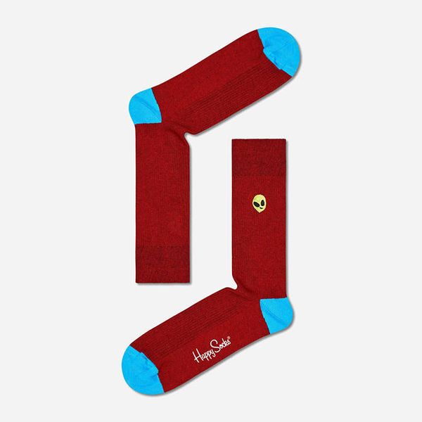Happy Socks Happy Socks Ribbed Embroidery Alien REALI01-4500