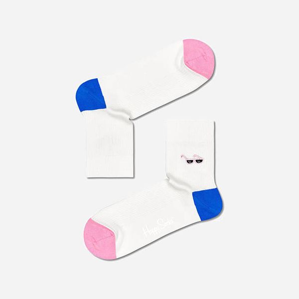 Happy Socks Happy Socks Ribbed Embroidery Sunny Days 1/2 Crew RESND13-1300