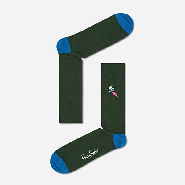 Happy Socks Happy Socks Ribbed Embroidery Ufo REUFO01-7500