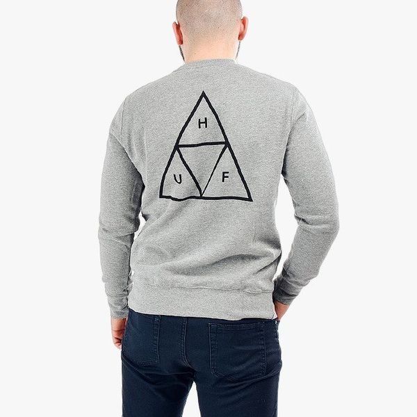 HUF Huf Crewneck Triple Triangle PF00101 GREY