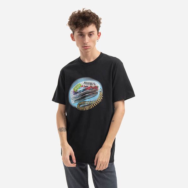 HUF HUF x PLEASURES Party Line T-Shirt TS01801 BLACK