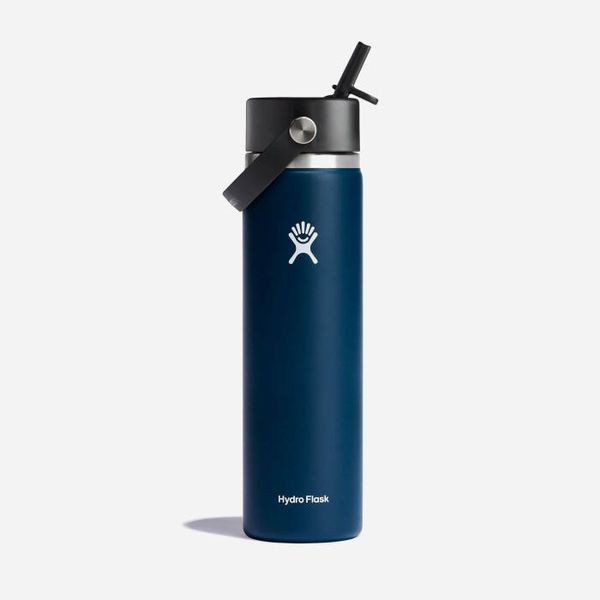 Hydro Flask Бутилка Hydro Flask 24 унции широко гърло с гъвкава капачка от слама W24BFS464