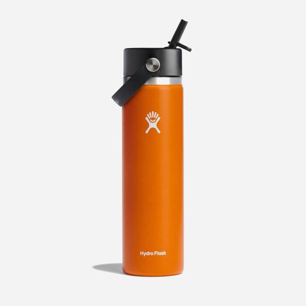 Hydro Flask Бутилка Hydro Flask 24 унции широко гърло с гъвкава капачка от слама W24BFS612