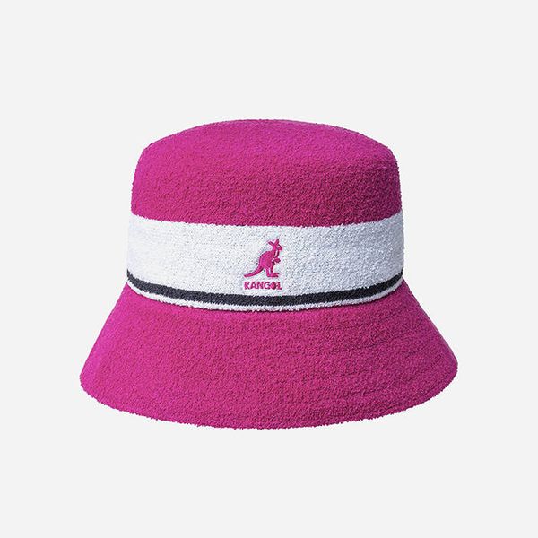 Kangol Kangol Bermuda Stripe Bucket K3326ST ELECTRIC PINK