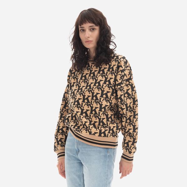 Karl Kani Karl Kani Retro College Logo Crew Printed 6120079