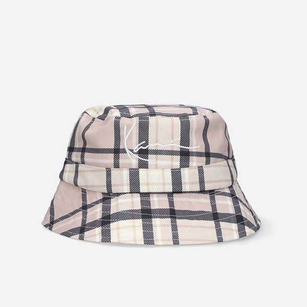Karl Kani Karl Kani Signtaure Check Reversible Bucket Hat 7015497