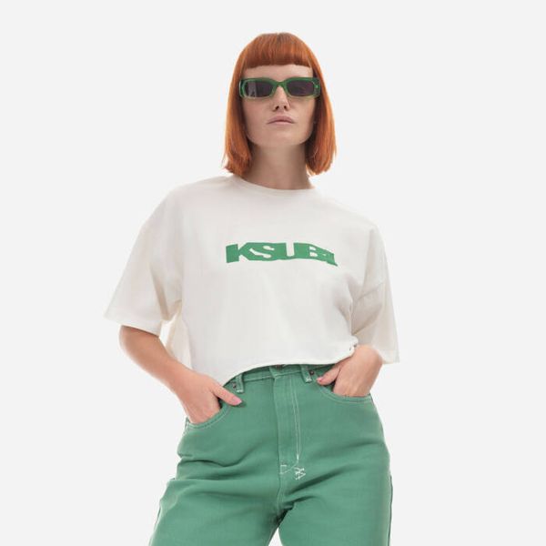 KSUBI Дамска тениска KSUBI Sott Cropped Oh G SS Tee WPS23TE010 OFF WHITE