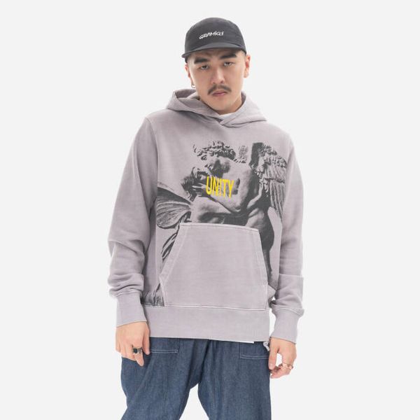 KSUBI Мъжки суичър KSUBI Knitted Lovesik Kash Hoodie Silt MPS23FL014 СИВ