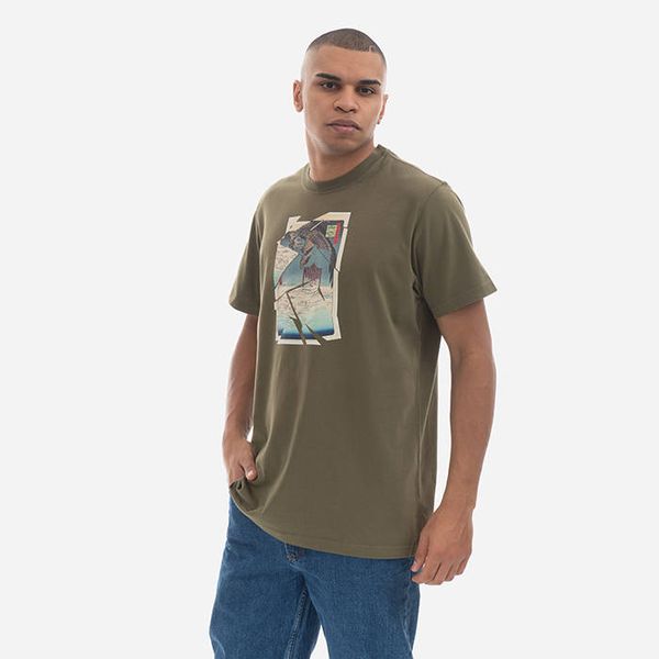Maharishi Maharishi Cubist Eagle T-shirt Organic Cotton Jarse 9927 OLIVE