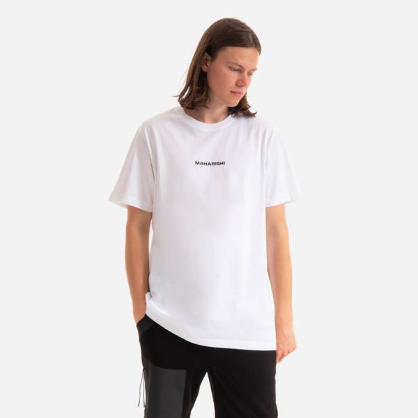 Maharishi Maharishi Miltype Embroidered T-Shirt 9753 WHITE