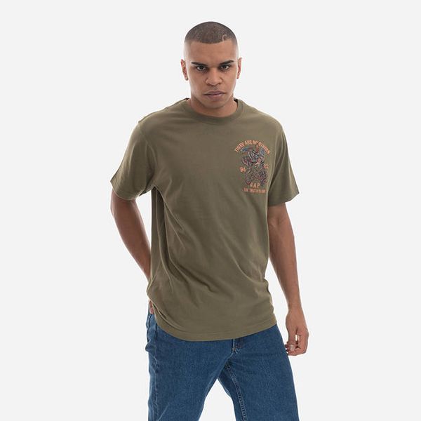 Maharishi Maharishi U.A.P. Embroidered T-shirt Organic Cotton Jerse 4093 OLIVE