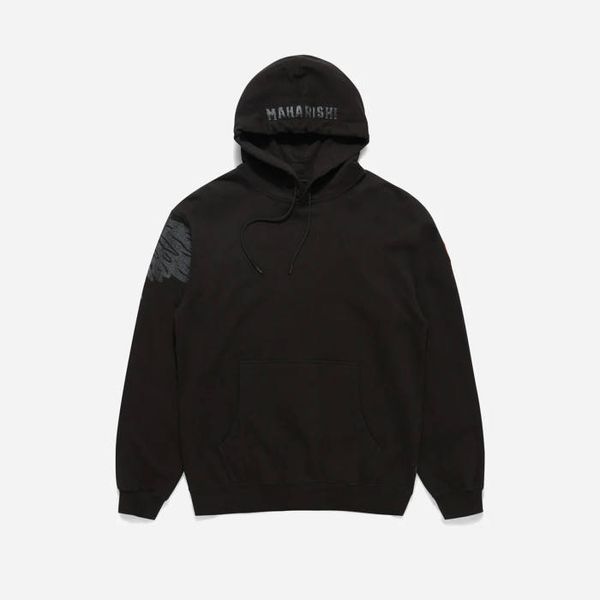 Maharishi Мъжки суичър Maharishi 0. Snake Embroidered Hooded Sweat 4022 BLACK