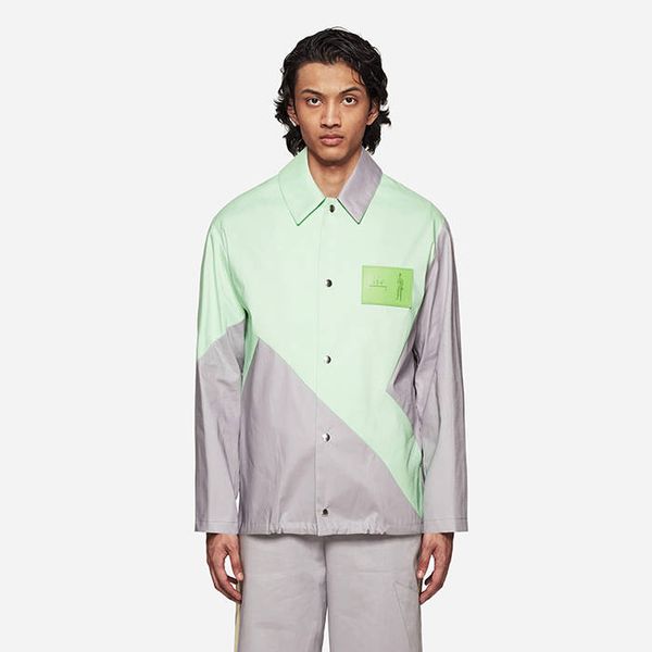 * marka niezdefiniowana A-COLD-WALL* x Mackintosh Geometric Overshirt ACWMO096A GREY/GREEN