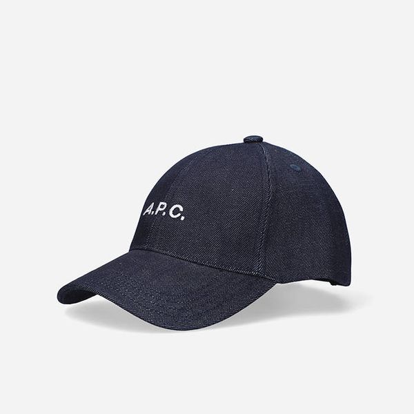 * marka niezdefiniowana A.P.C. Casquette Charlie COCSX-M24069 INDIGO