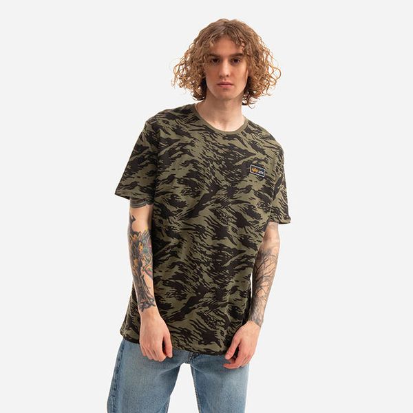 * marka niezdefiniowana Alpha Industries Basic Tee ML Foil Print 106504 634