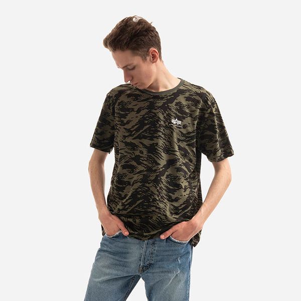 * marka niezdefiniowana Alpha Industries Basic Tee Small Logo Camo 188505C 634