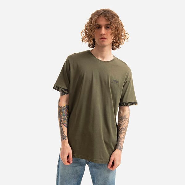 * marka niezdefiniowana Alpha Industries Roll-Up Sleeve Tee 106509 634