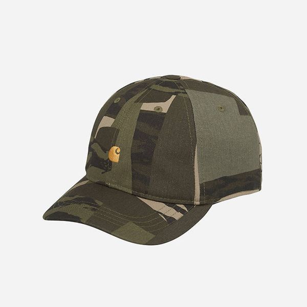 * marka niezdefiniowana Carhartt WIP Madison Logo Cap I023750 CAMO MEND/POPSICLE