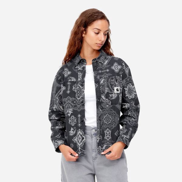 * marka niezdefiniowana Carhartt WIP W' Longsleeve Verse Shirt I030760 VERSE PRINT/BLACK