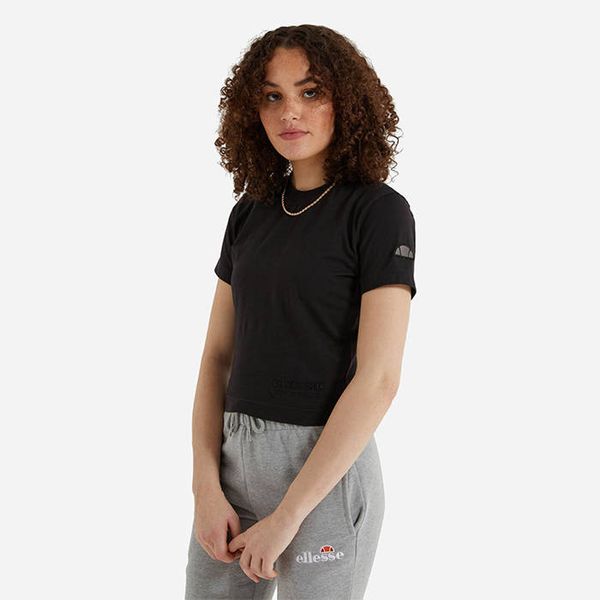 * marka niezdefiniowana Ellesse Dropper Crop T-Shirt SGM14157 WASHED BLACK