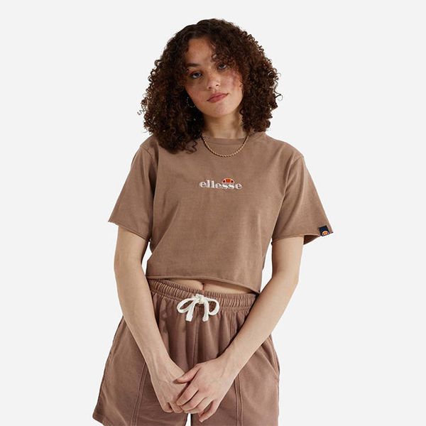 * marka niezdefiniowana Ellesse T-Shirt Celesi Cropped Tee SGM14013 BROWN