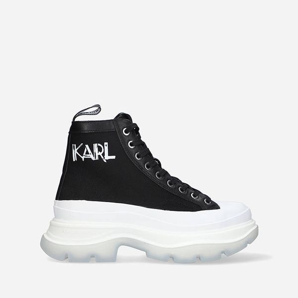 * marka niezdefiniowana Karl Lagerfeld Luna Art Deco Lace Boot KL42951 900