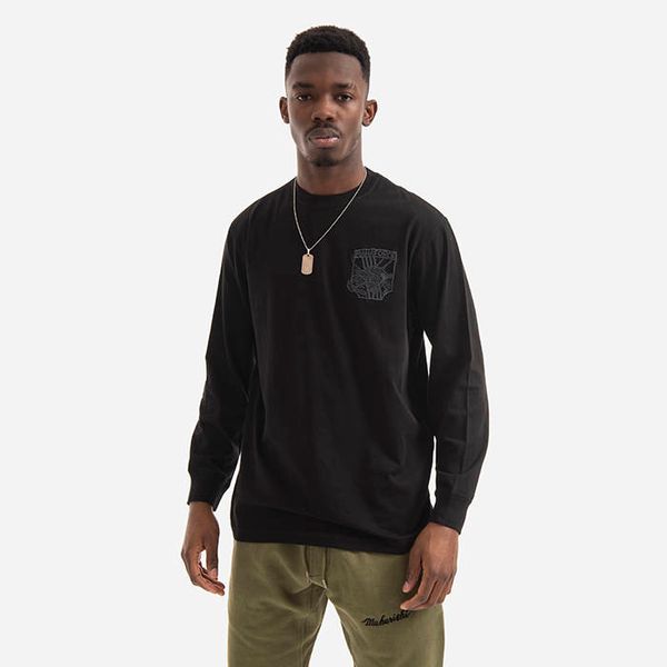 * marka niezdefiniowana Maharishi Maha Force Longsleeve T-shirt 8074 BLACK