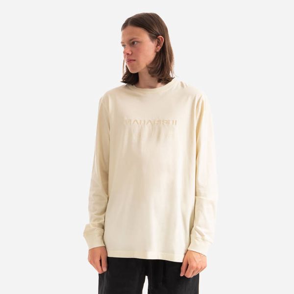 * marka niezdefiniowana Maharishi Miltype Embroidered Longsleeve T-Shirt 9754 ECRU