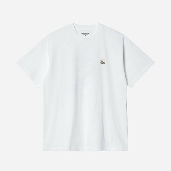 * marka niezdefiniowana Мъжка тениска Carhartt WIP S/S Big Buck T-Shirt I032029 БЯЛА