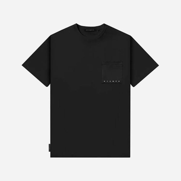 * marka niezdefiniowana Мъжка тениска STAMPD Strike Logo Perfect Pocket Tee SLA-M3098TE-BLK